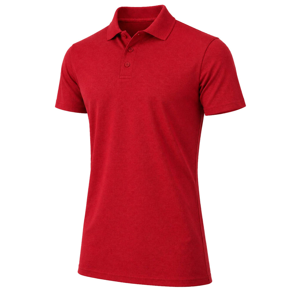 Men's Short Sleeve Classic Pique Polo Shirts (S-4XL)