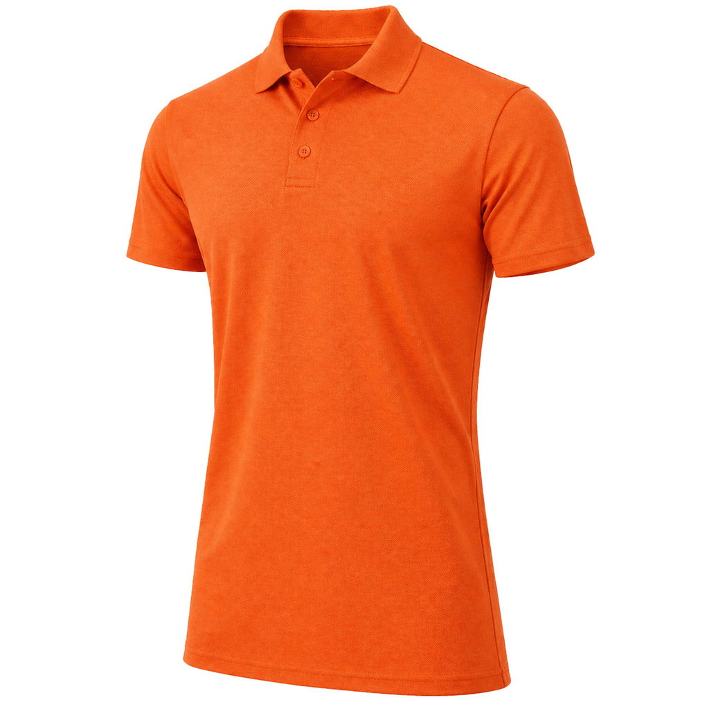 Men's Short Sleeve Classic Pique Polo Shirts (S-4XL)