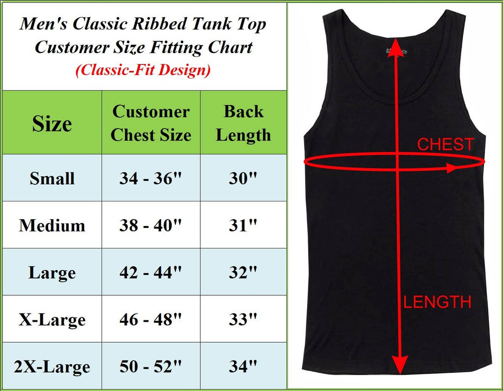 Men's Classic Ribbed Tank Top (5-Pack)