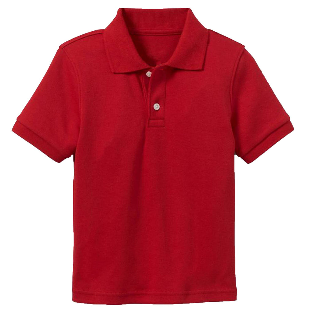 Classic Boy's Short Sleeve School Uniform Polo Shirt(XS-2XL)