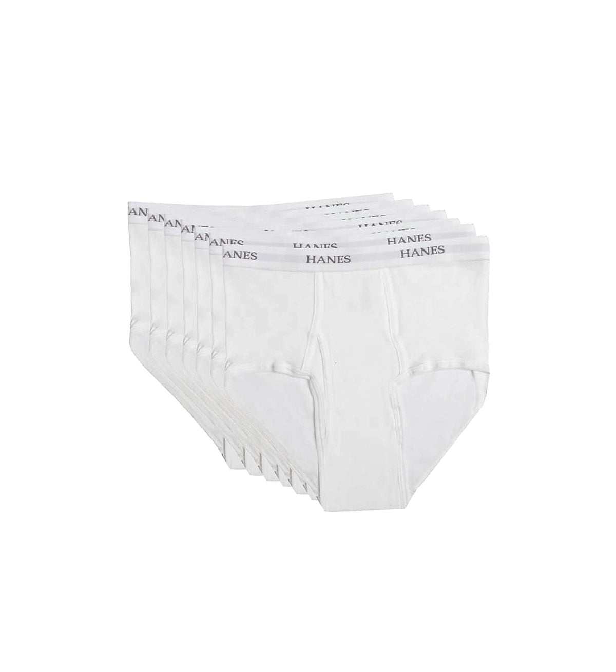Hanes Men's Premium Cotton Full-Cut White Briefs - 7 Pack, 7764W7, White, 2XL