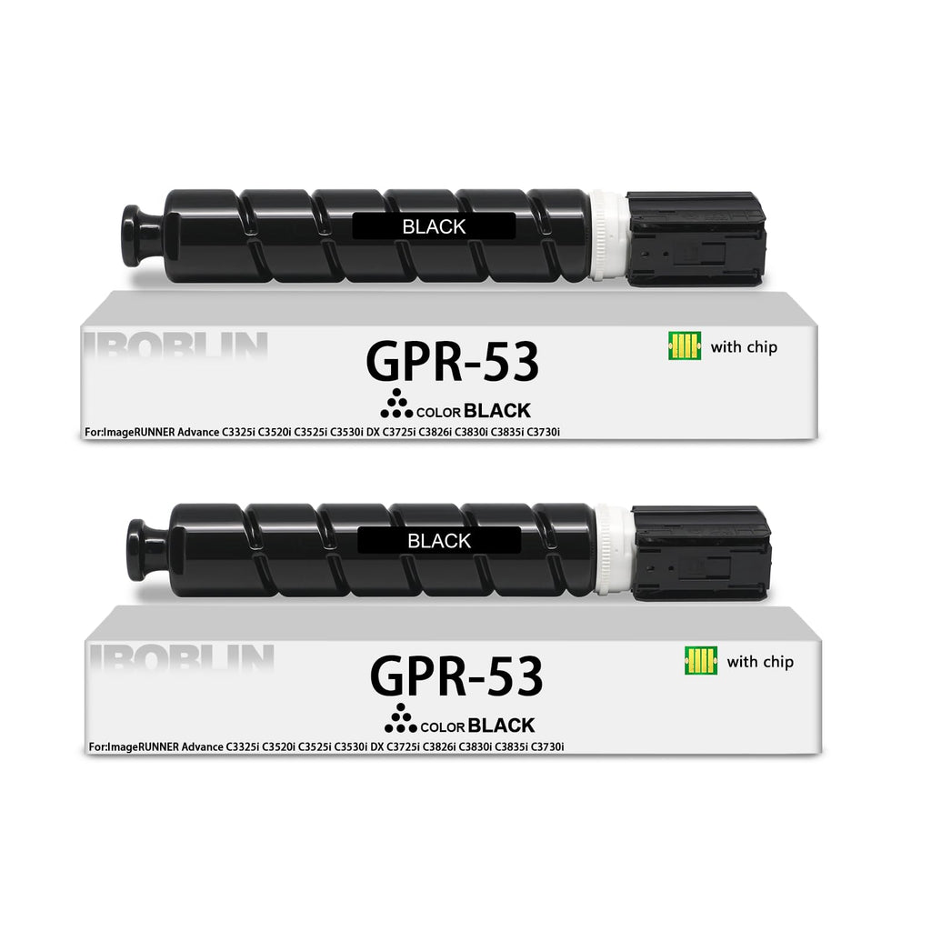 GPR-53 Black Toner Cartridge 2-Pack for Canon imageRUNNER Advance C3325i C3835i