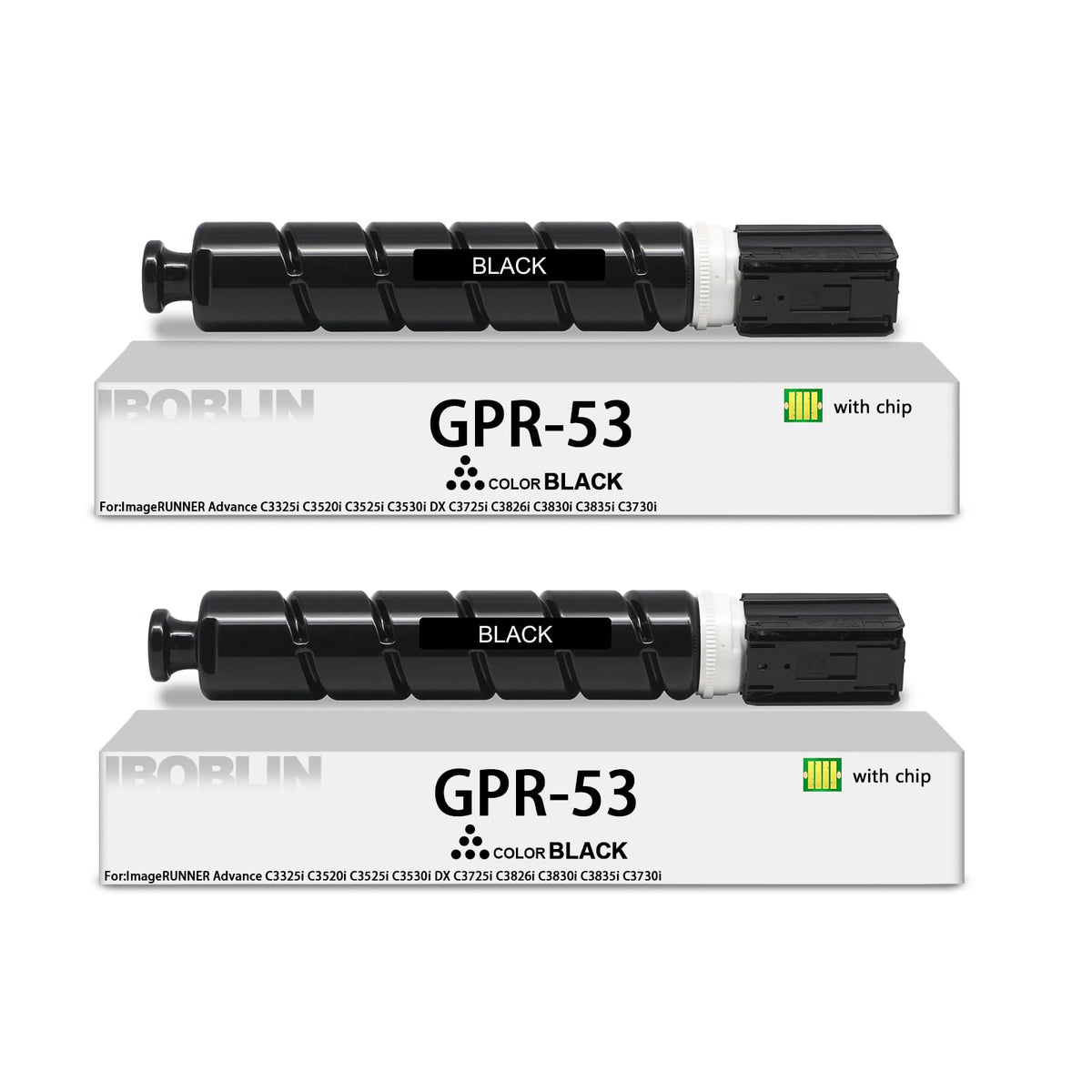 GPR-53 Black Toner Cartridge 2-Pack for Canon imageRUNNER Advance C3325i C3835i