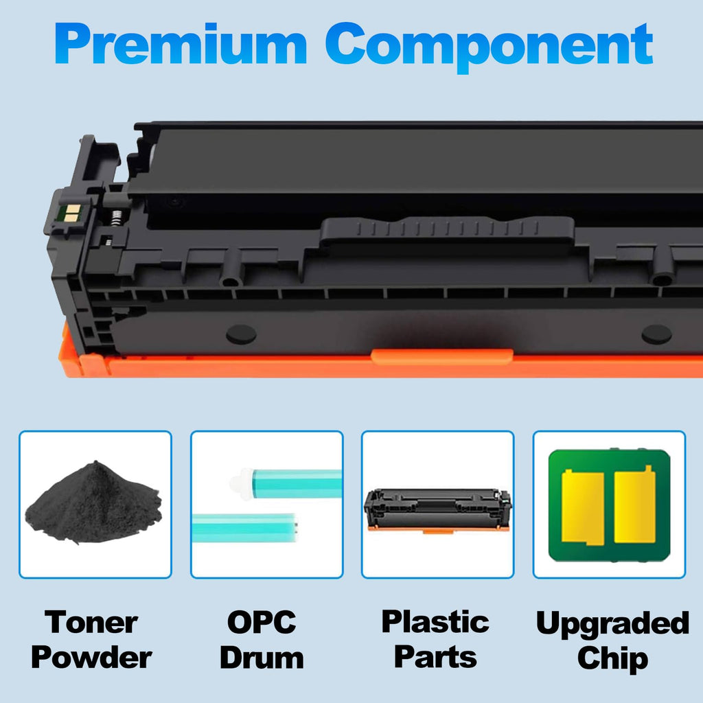 CLYWENSS Canon 071 CRG071 Toner Cartridge 4-Pack for MF273dw MF275dw LBP122