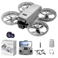 AxrumRC V86 Mini RC Drone 720p Camera LED Lights Obstacle Avoidance Gray