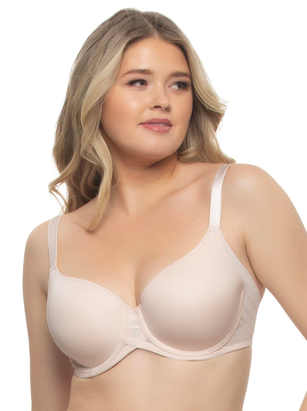 Felina Marvelous Side Smoothing T-Shirt Bra for Women, RSW 42D Rosewater