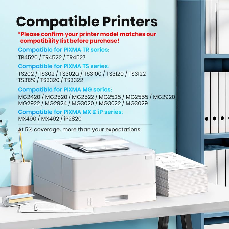 245XL Ink Cartridge Replacement for Canon 245XL Black Ink PG-245XL (2 Pack)