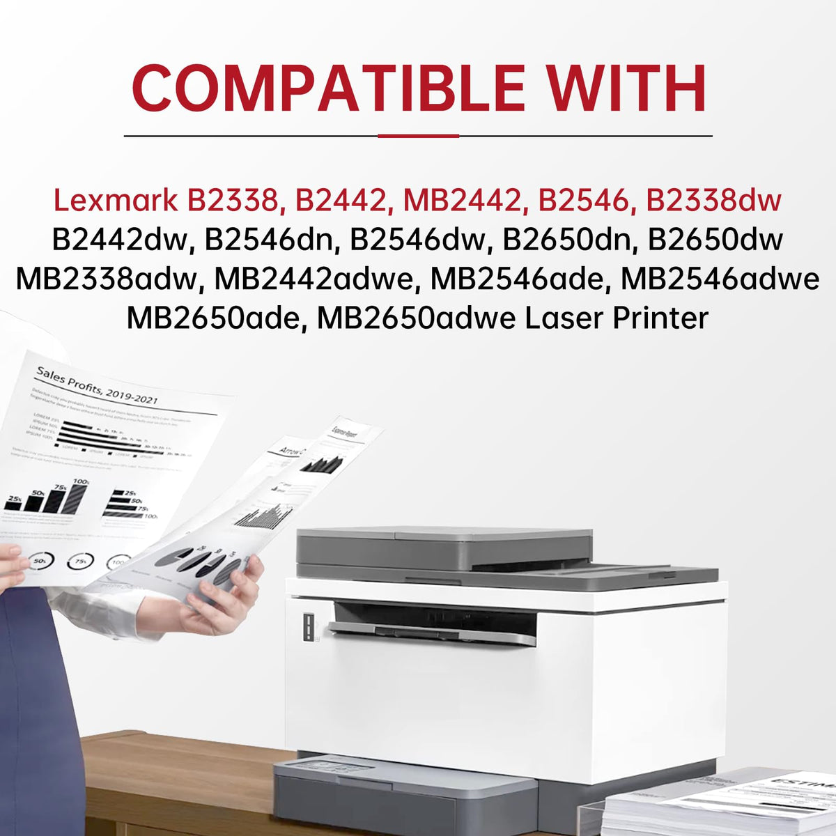 K-ZIN B2338 B231000 Black Toner Cartridge with Chip 3500 Pages