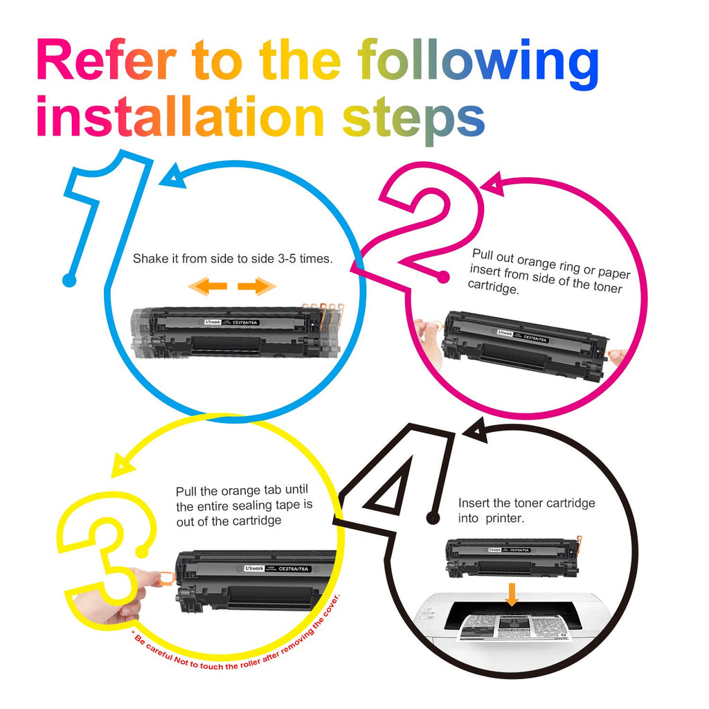 Uniwork Compatible Toner Cartridge Replacement for 78A Toner Cartridge