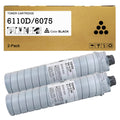 6110D 6075 Black Toner 2-Pack for Ricoh IM7000 IM8000 MP8000