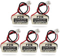 Zivases (5-Pack) CR14250SE 1/2AA Lithium Battery 3V 1000mAh for FDK 1747-BA Pwr