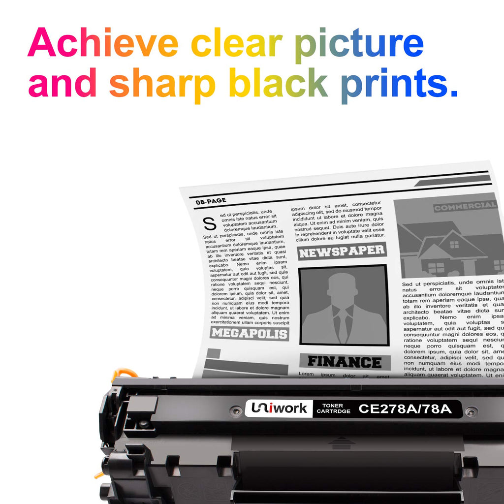 Uniwork Compatible Toner Cartridge Replacement for 78A Toner Cartridge
