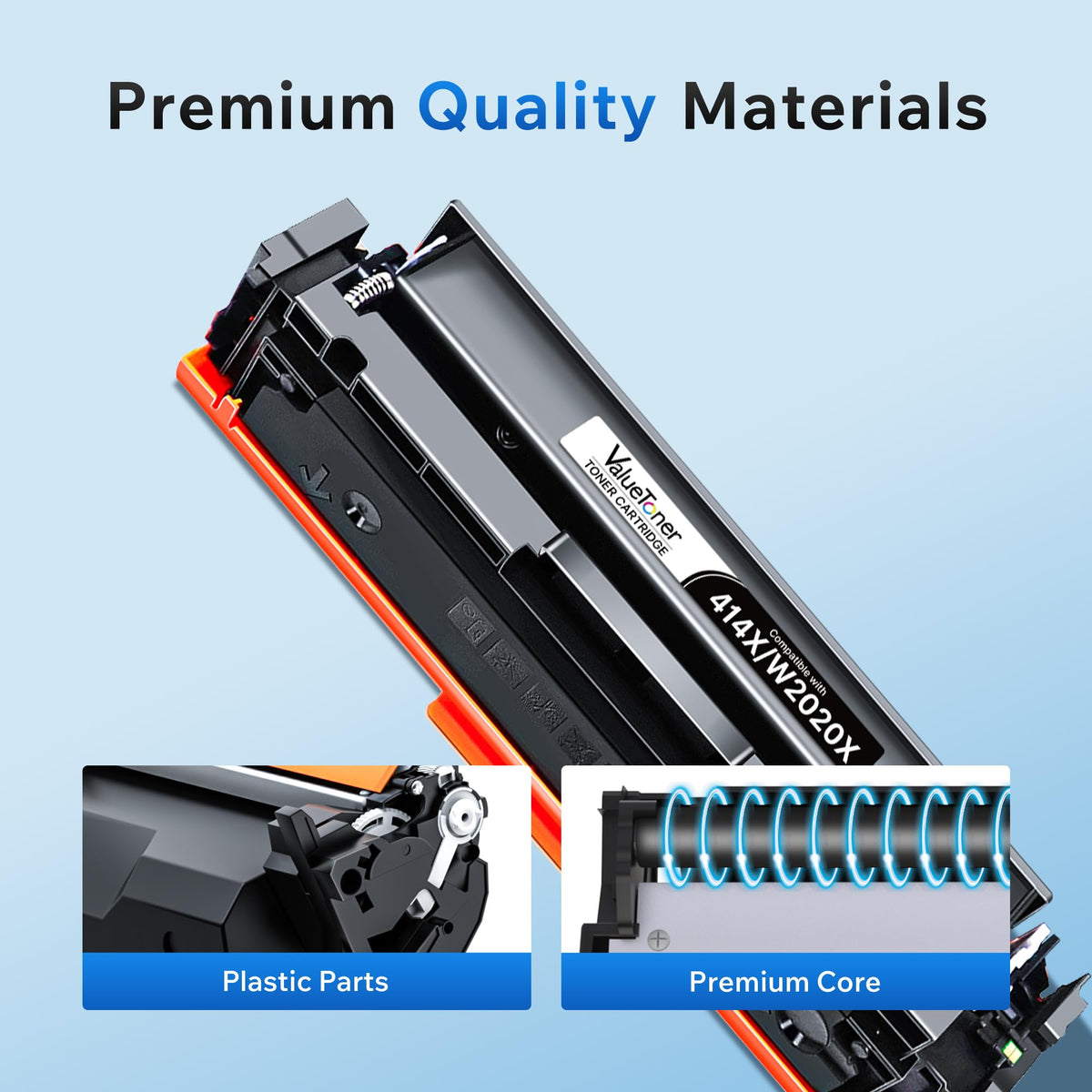 Valuetoner 414X Black Toner Cartridges Compatible HP M479 M454 2-Pack