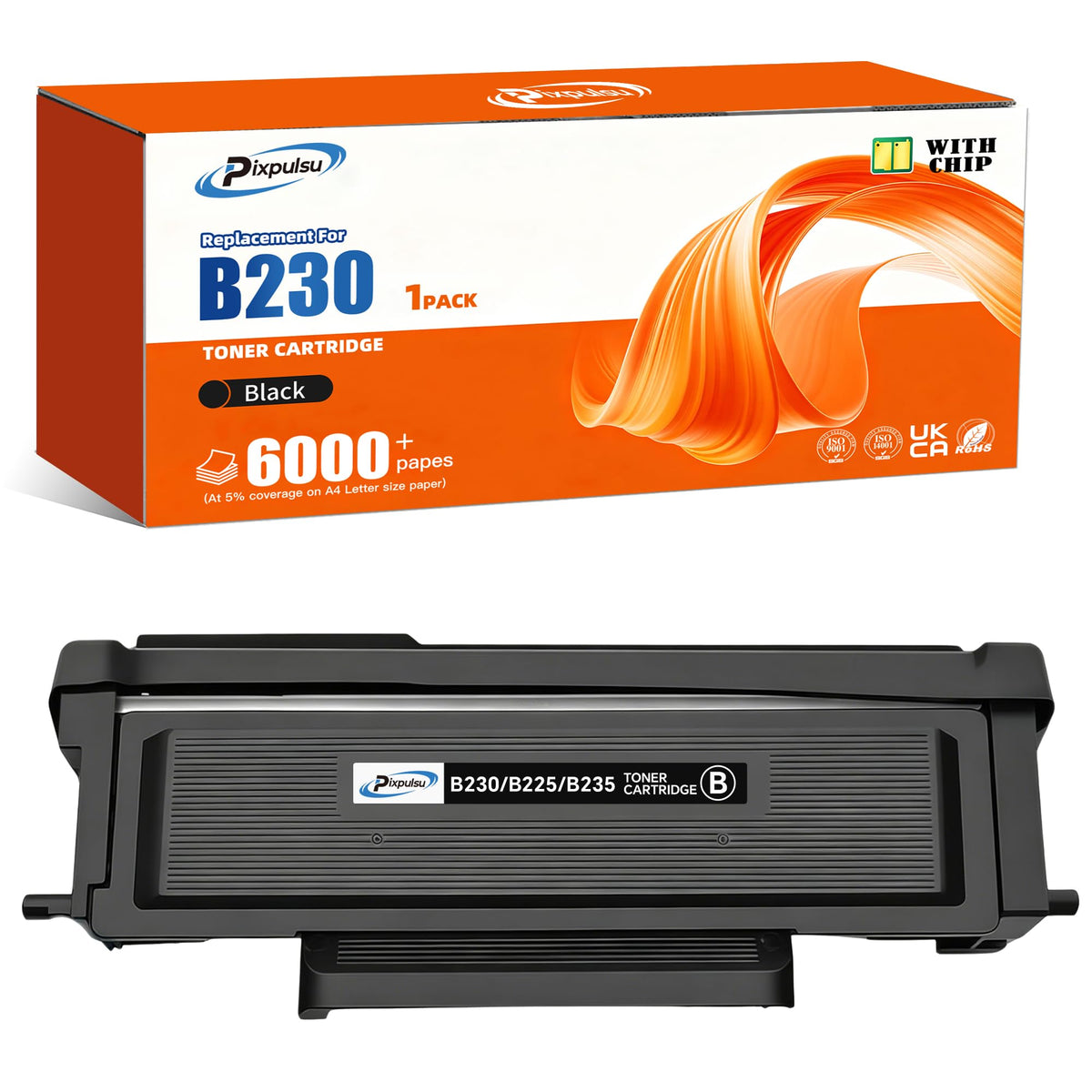 Pixpulsu B230 High Yield Toner Cartridges 6000 Pages (1 Pack)