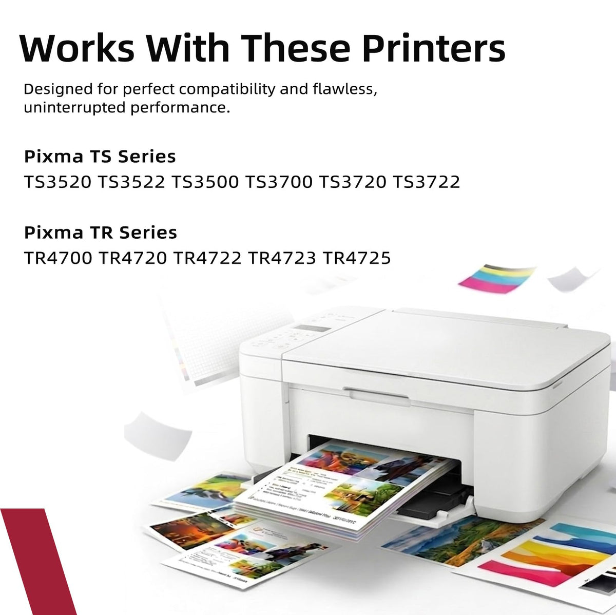 Ecoworld PG-275XL CL-276XL Ink 3-Pack for Canon TS3500 TS3700 TR4700