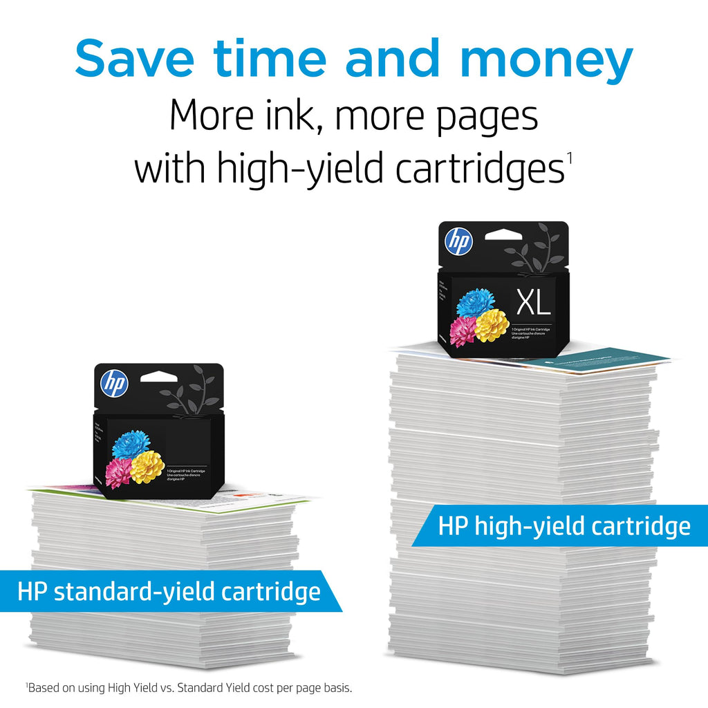 HP 62XL Tri-Color High-Yield Ink | Works with Envy 5540, 5640, 5660, 7640, OfficeJet 5740, 8040, Mobile 200, 250 | C2P07AN | Packaging May Vary
