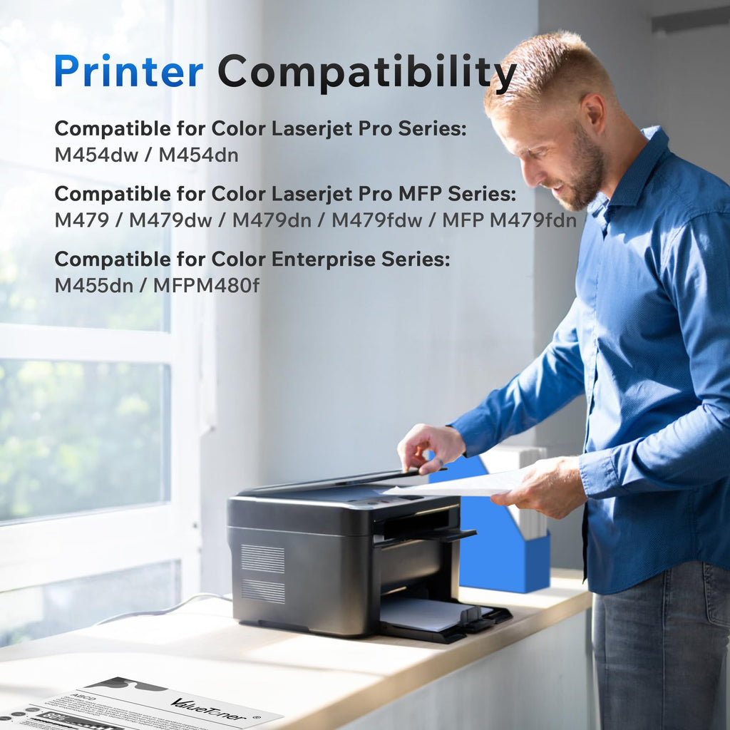 Valuetoner 414X Black Toner Cartridges Compatible HP M479 M454 2-Pack
