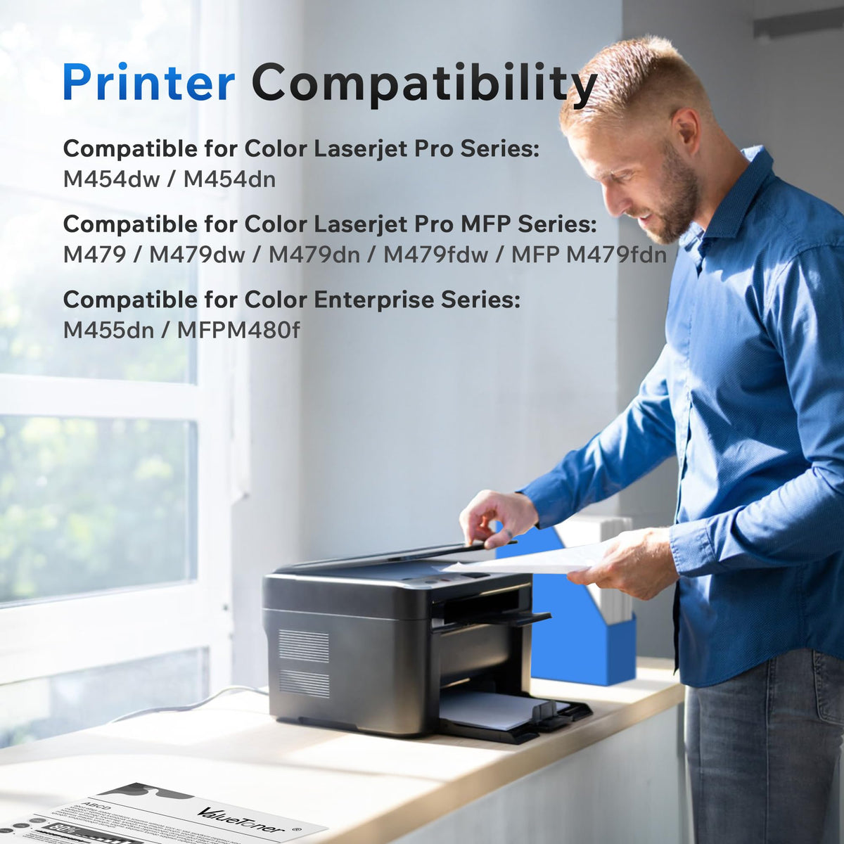 Valuetoner 414X Black Toner Cartridges Compatible HP M479 M454 2-Pack