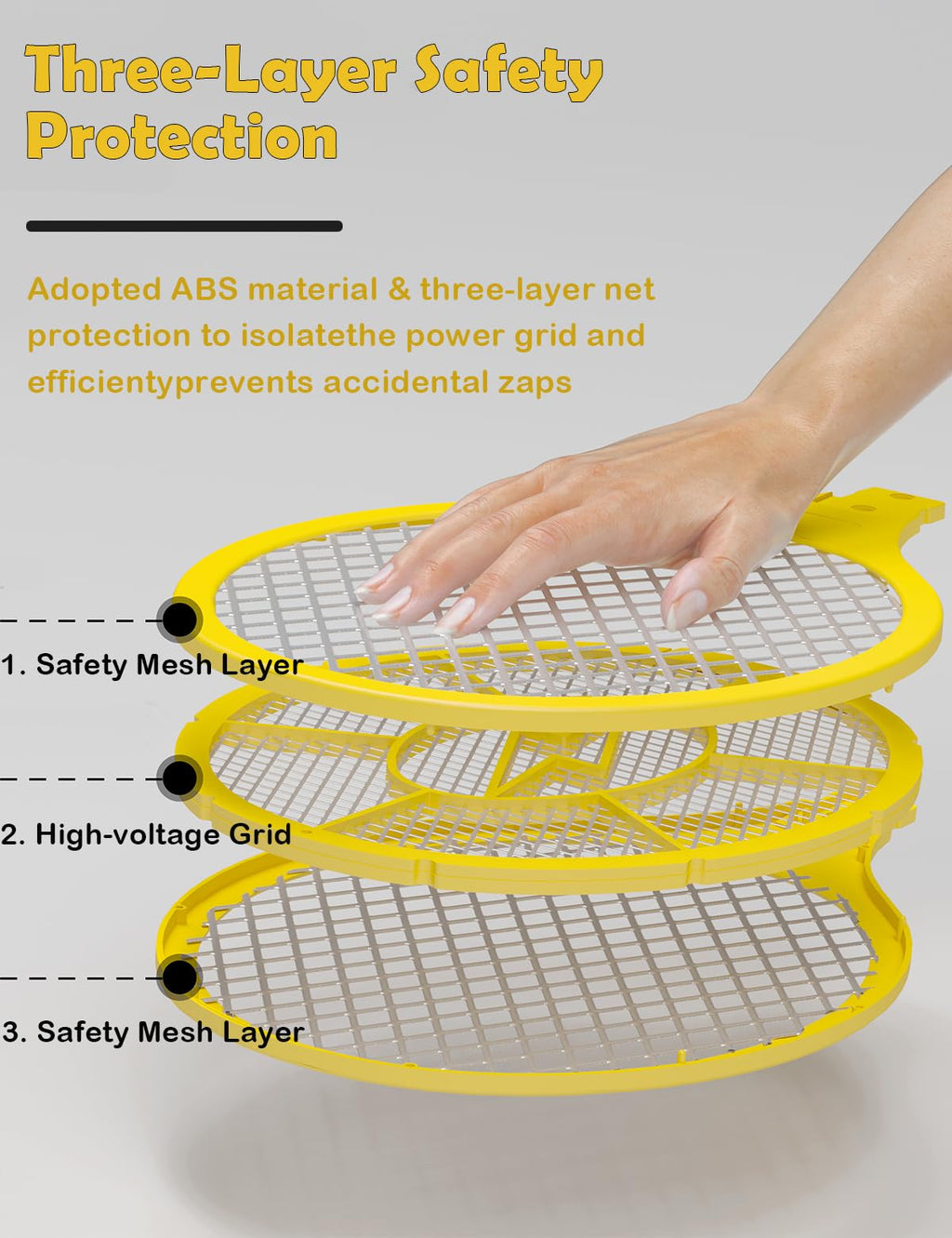 Drihara 2-Pack Electric Fly Swatter – Battery Powered Bug Zapper Racket
