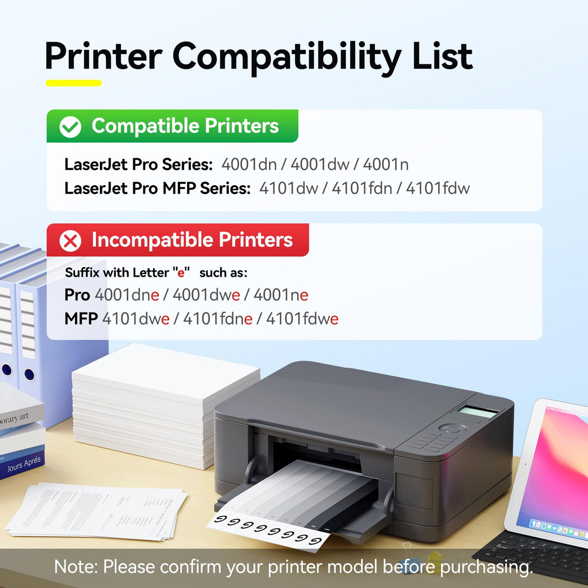 ZIPRINT 148X W1480X Black Toner 2-Pack for HP LaserJet Pro 4001 4101 MFP