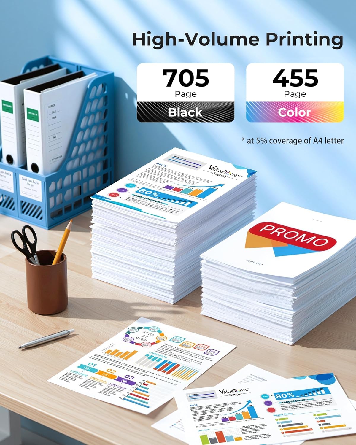67XL Cartridges 2-Black and 1-Color (3-Pack) for HP Ink 67 67XL