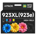 923XL Ink Cartridges 4-Pack w/ Chips for HP OfficeJet Pro 8120 8130 Series