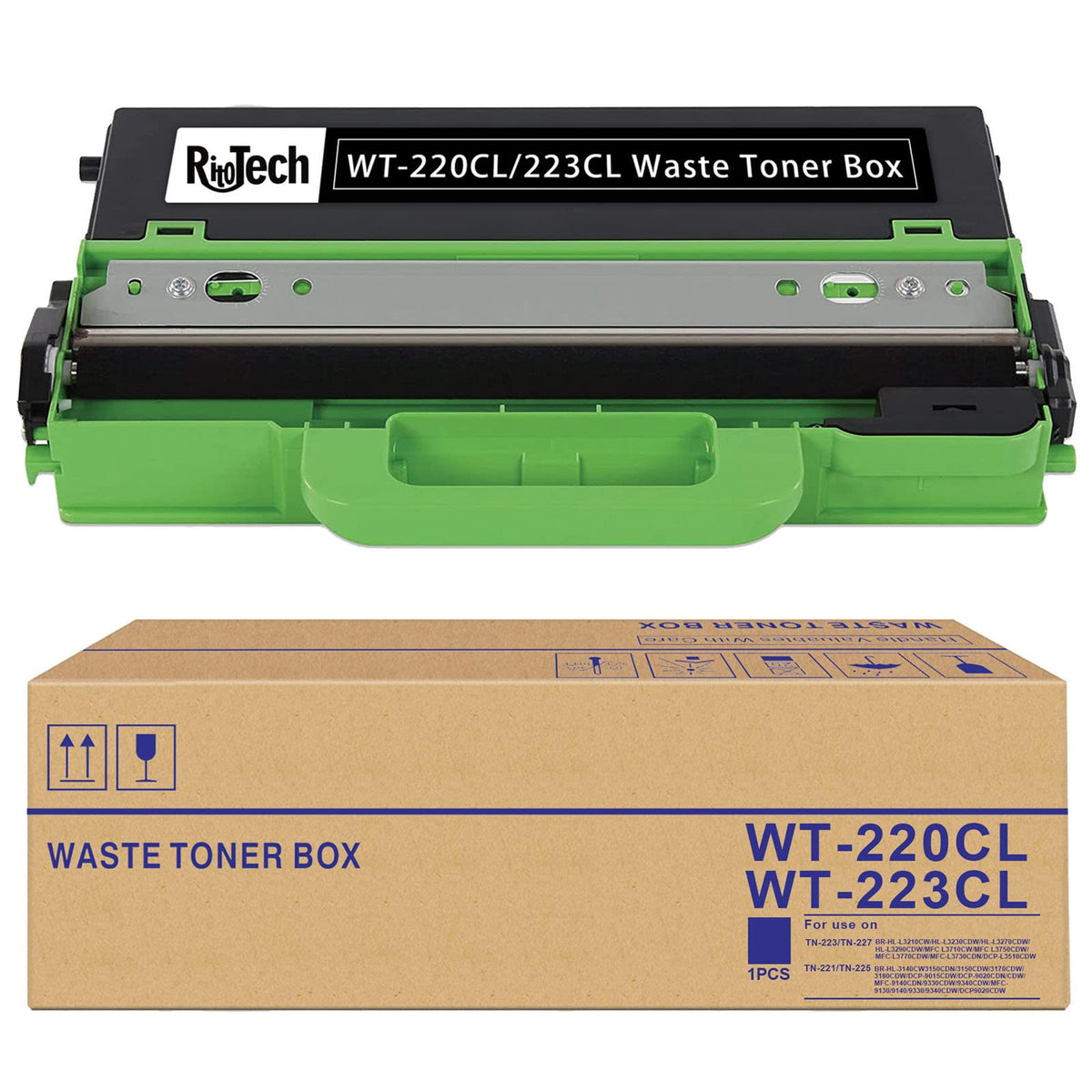 ManyJets WT-220CL WT-223CL Waste Toner Box for Brother HL MFC Series