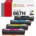 Valinkso Canon 067 067H Toner Cartridge Set 4-Pack for MF656Cdw LBP633Cdw
