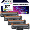 CLYWENSS Canon 071 CRG071 Toner Cartridge 4-Pack for MF273dw MF275dw LBP122