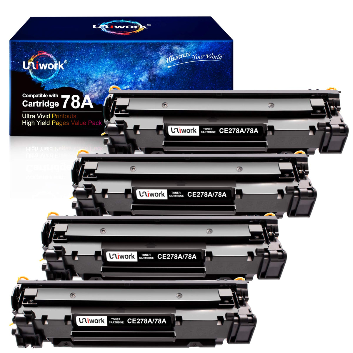 Uniwork Compatible Toner Cartridge Replacement for 78A Toner Cartridge