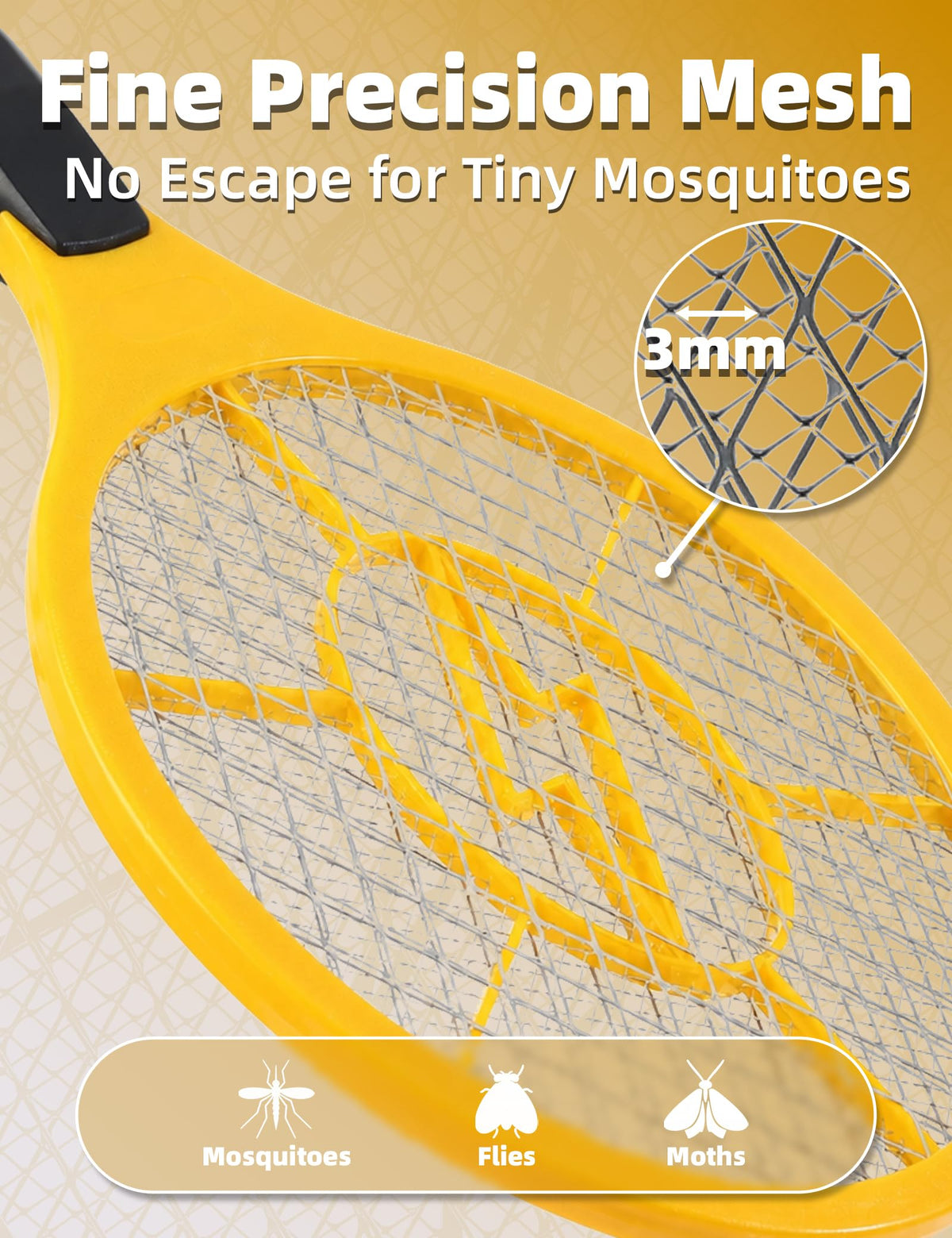 Drihara 2-Pack Electric Fly Swatter – Battery Powered Bug Zapper Racket