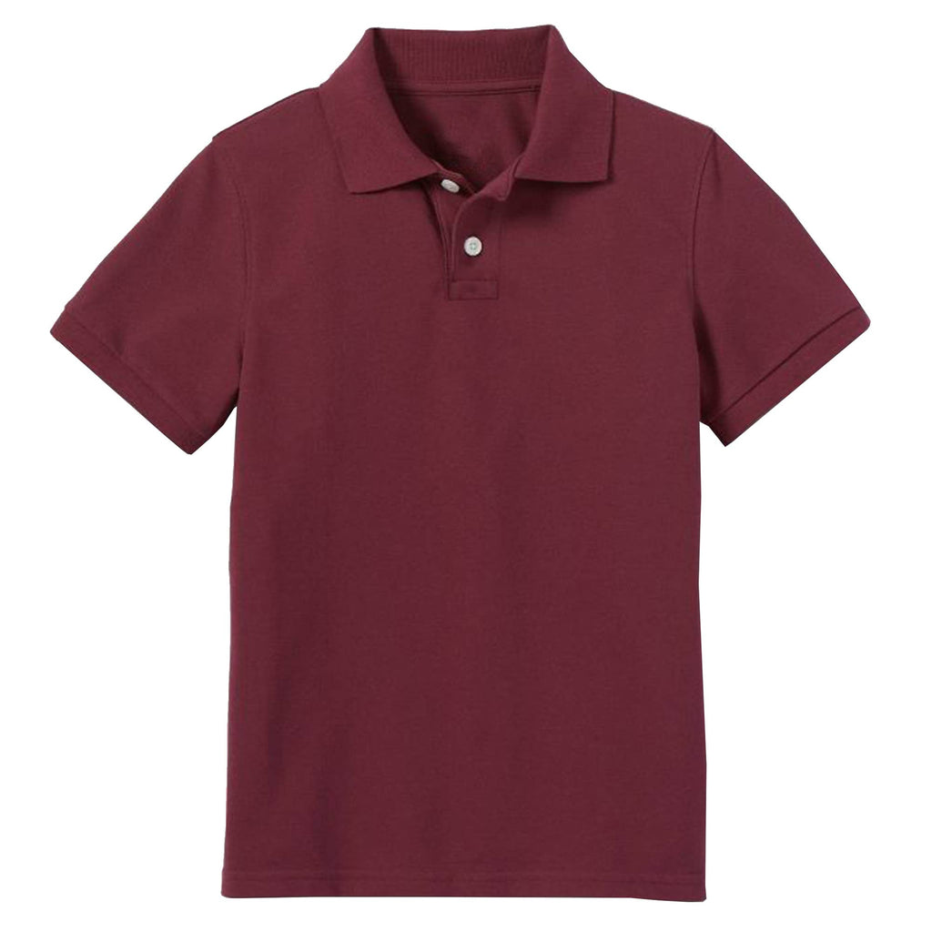 Classic Boy's Short Sleeve School Uniform Polo Shirt(XS-2XL)