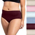 Women's Fruit of the Loom® Breathable Cooling Striped Brief Panty 6-Pack Set