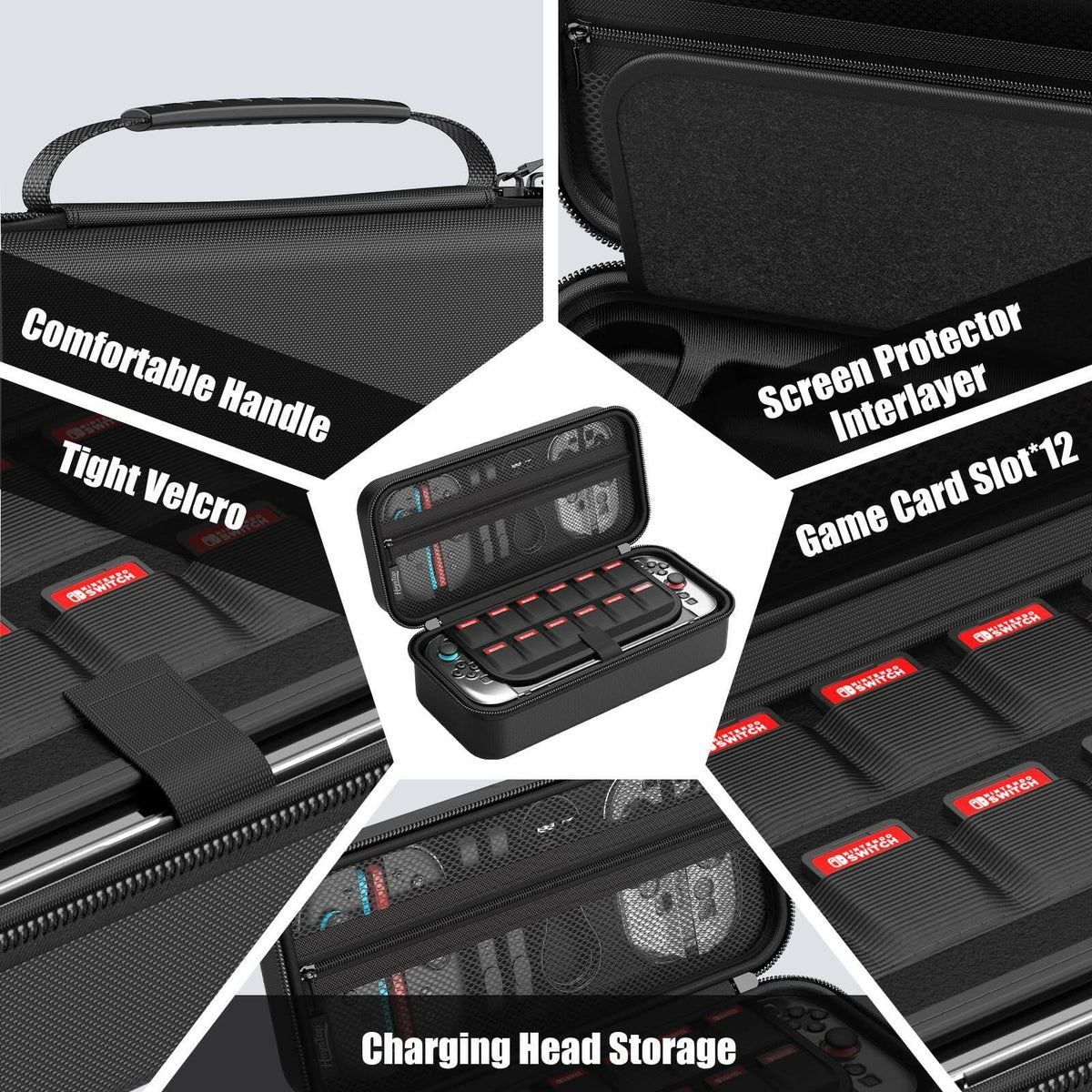 HEYSTOP Accessories Case for Nintendo Switch 2, 12 Game Card Slots Cover