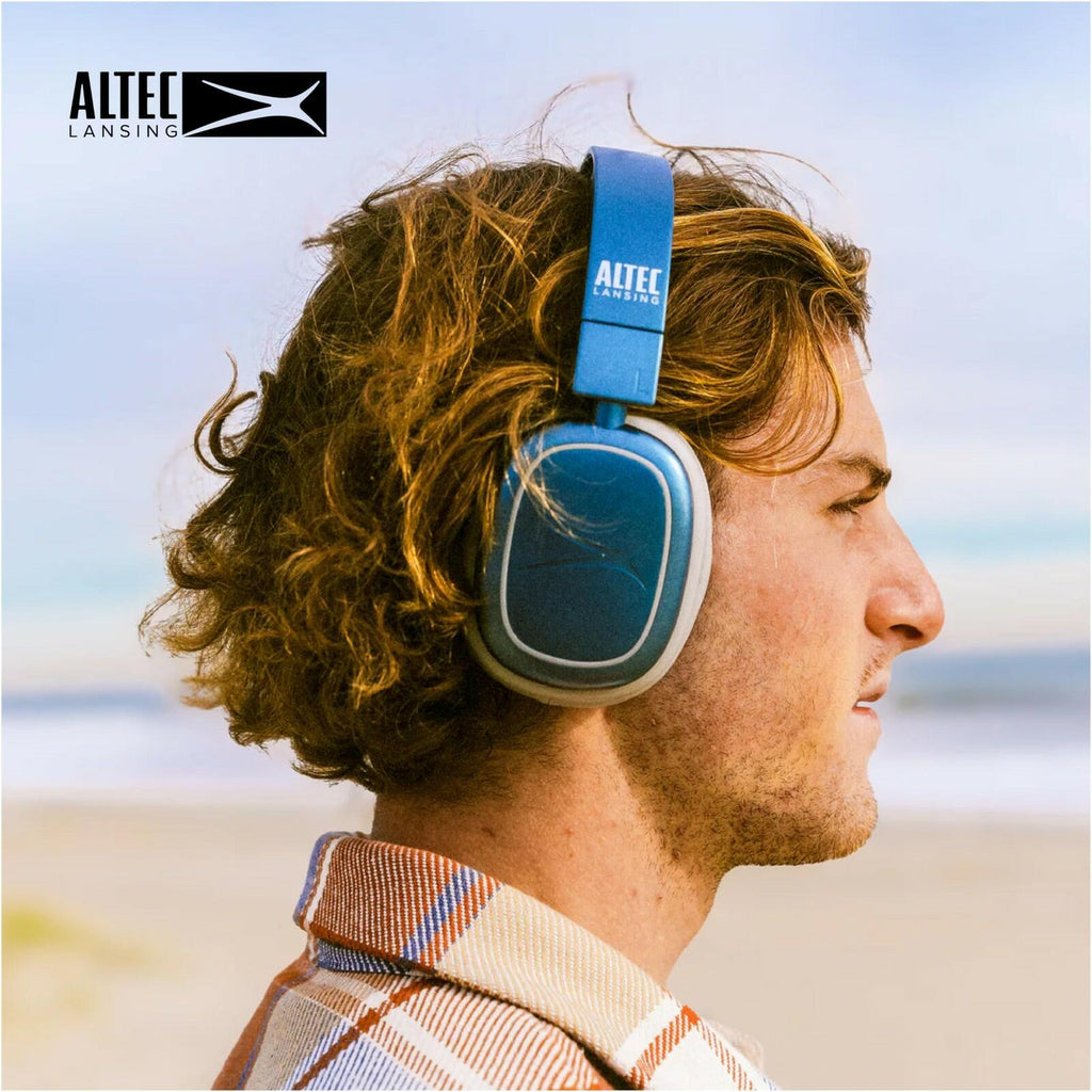 Altec Lansing Nanophones ANC 2.0 Bluetooth Headphones Metallic Blue MZX5501