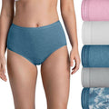 Women's Fruit of the Loom® Ultra Soft Brief 4-pack Panty Set 5DUSKBR, Size: 10