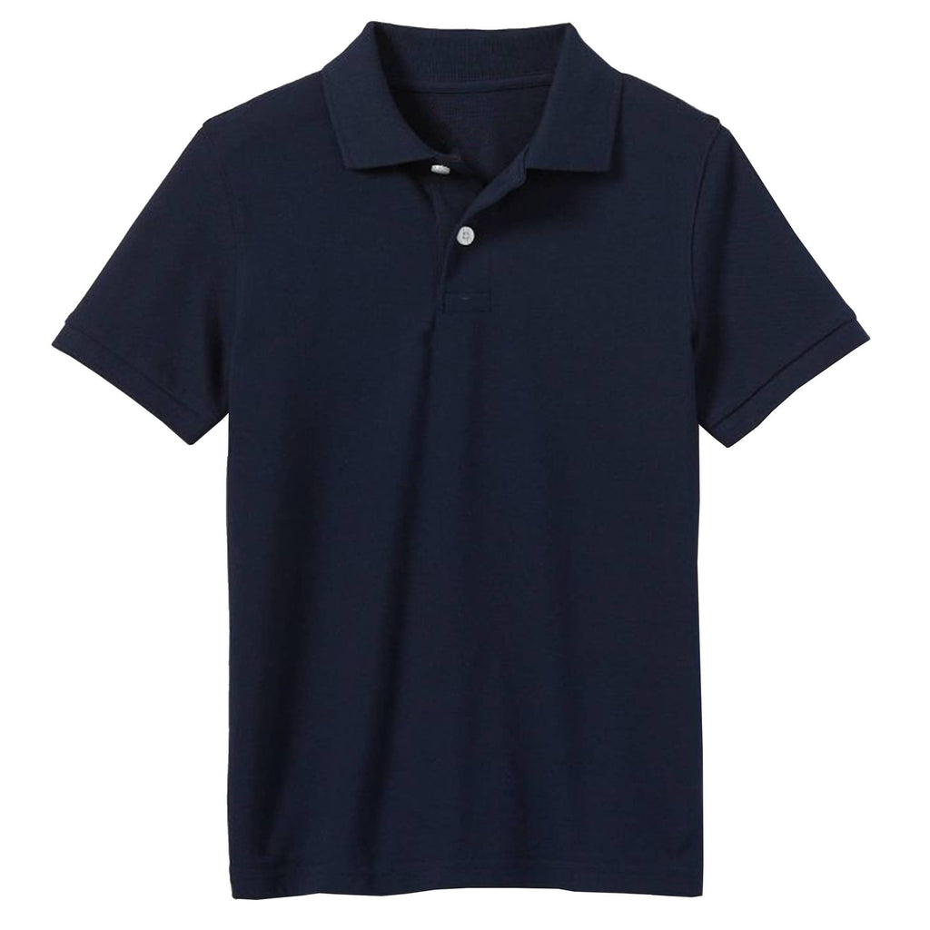 Classic Boy's Short Sleeve School Uniform Polo Shirt(XS-2XL)