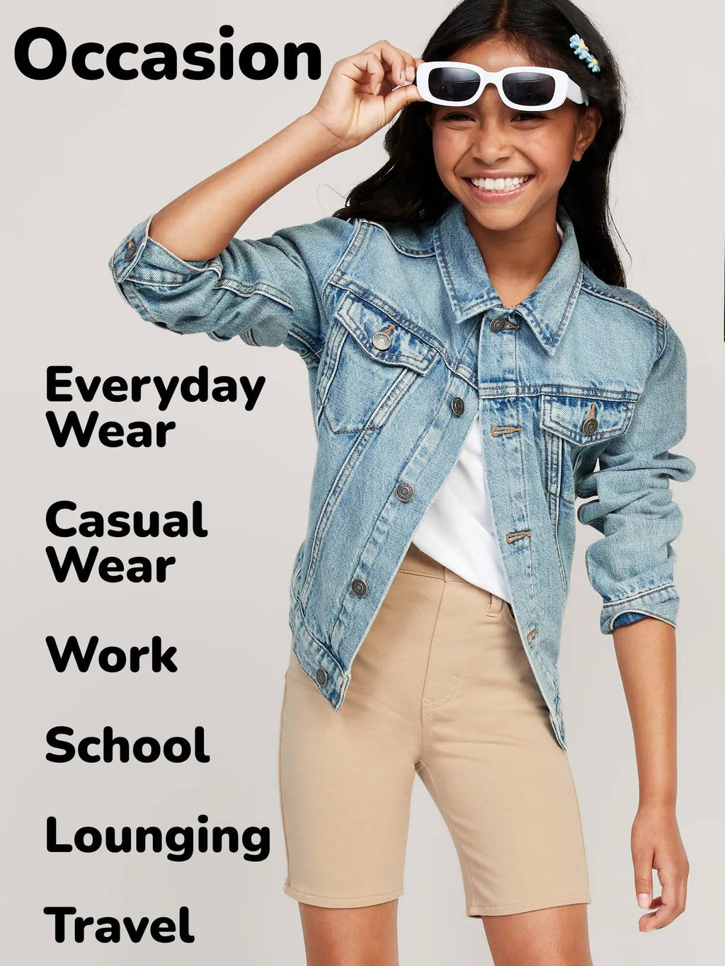 Women's School Uniform Super Stretch Bermuda Shorts