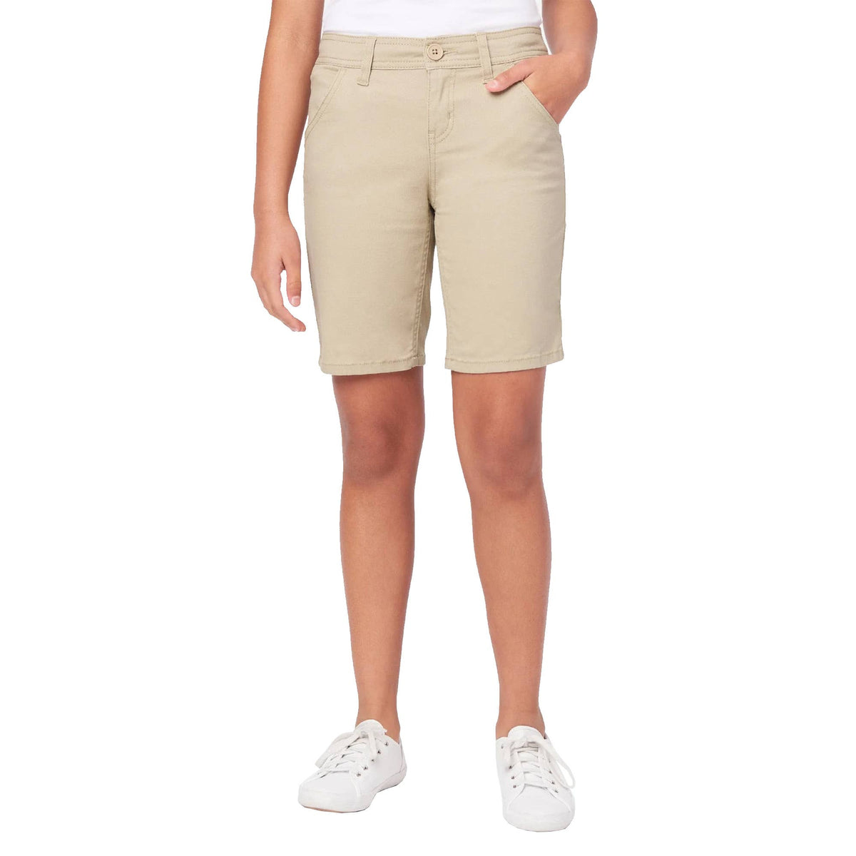 Women's School Uniform Super Stretch Bermuda Shorts