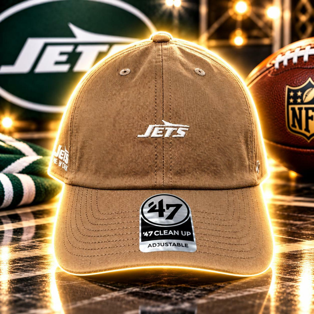 '47 Brand NY Jets Strapback Hat Brown NFL Cap Carhartt
