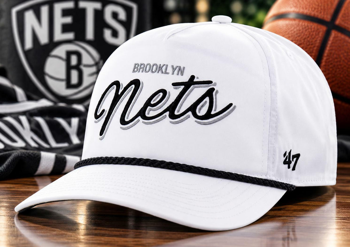 Brooklyn Nets '47 Brrr Cooling Nylon Snapback Hat Adjustable One Size