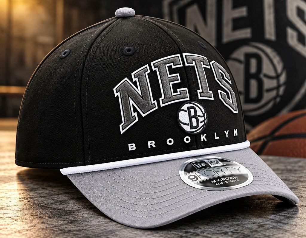 Brooklyn Nets New Era Arch 9FORTY M-Crown A-Frame Snapback Hat OSFM