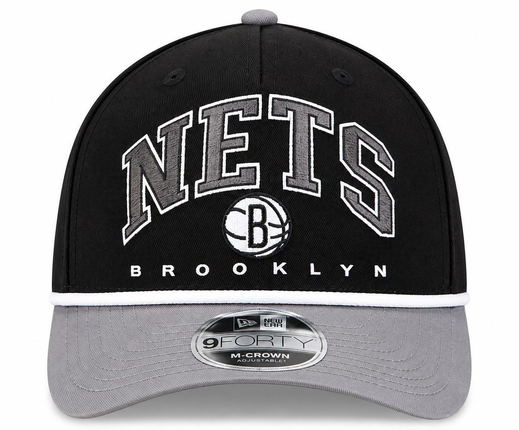 Brooklyn Nets New Era Arch 9FORTY M-Crown A-Frame Snapback Hat OSFM