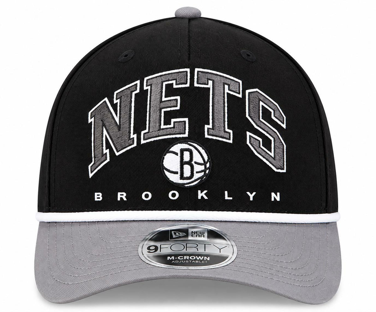 Brooklyn Nets New Era Arch 9FORTY M-Crown A-Frame Snapback Hat OSFM