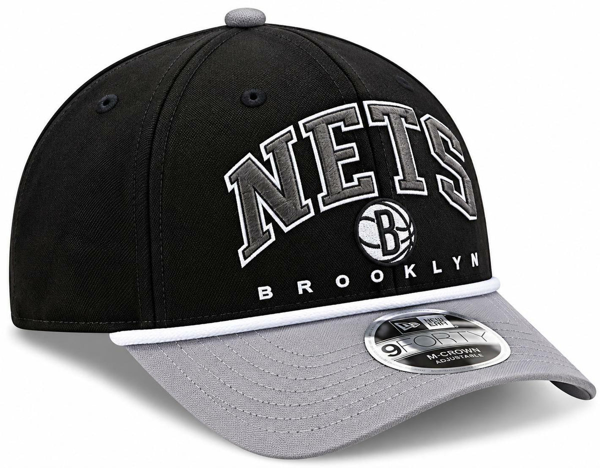 Brooklyn Nets New Era Arch 9FORTY M-Crown A-Frame Snapback Hat OSFM